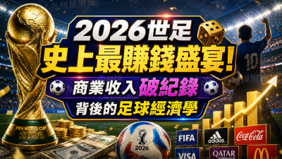 2026世足史上最賺錢盛宴！商業收入破紀錄背後的足球經濟學