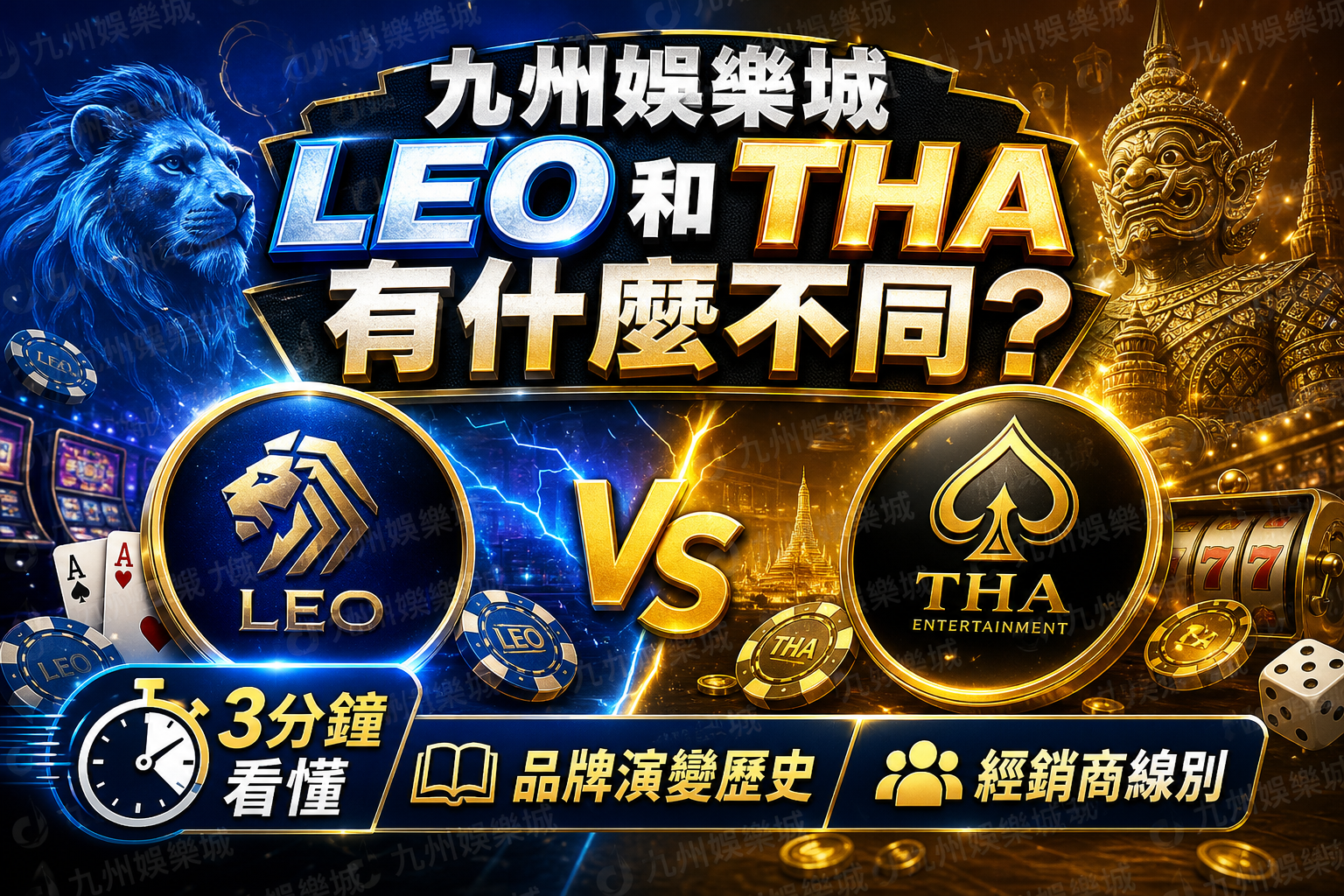 九州娛樂城LEO和THA有什麼不同？3分鐘看懂品牌演變歷史與經銷商線別