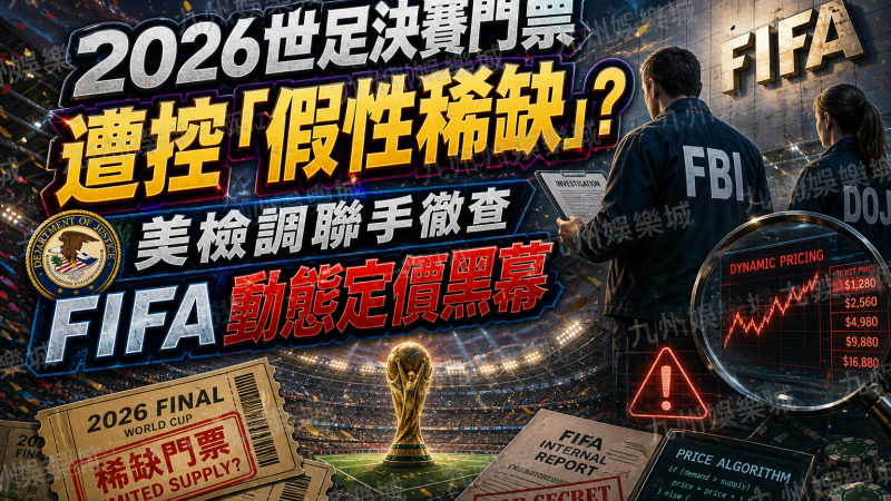 2026世足決賽門票遭控「假性稀缺」？美檢調聯手徹查FIFA動態定價黑幕