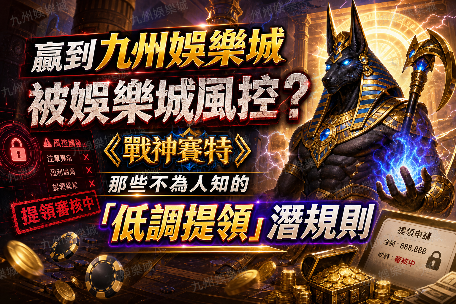 贏到九州娛樂城被娛樂城風控？《戰神賽特》那些不為人知的「低調提領」潛規則