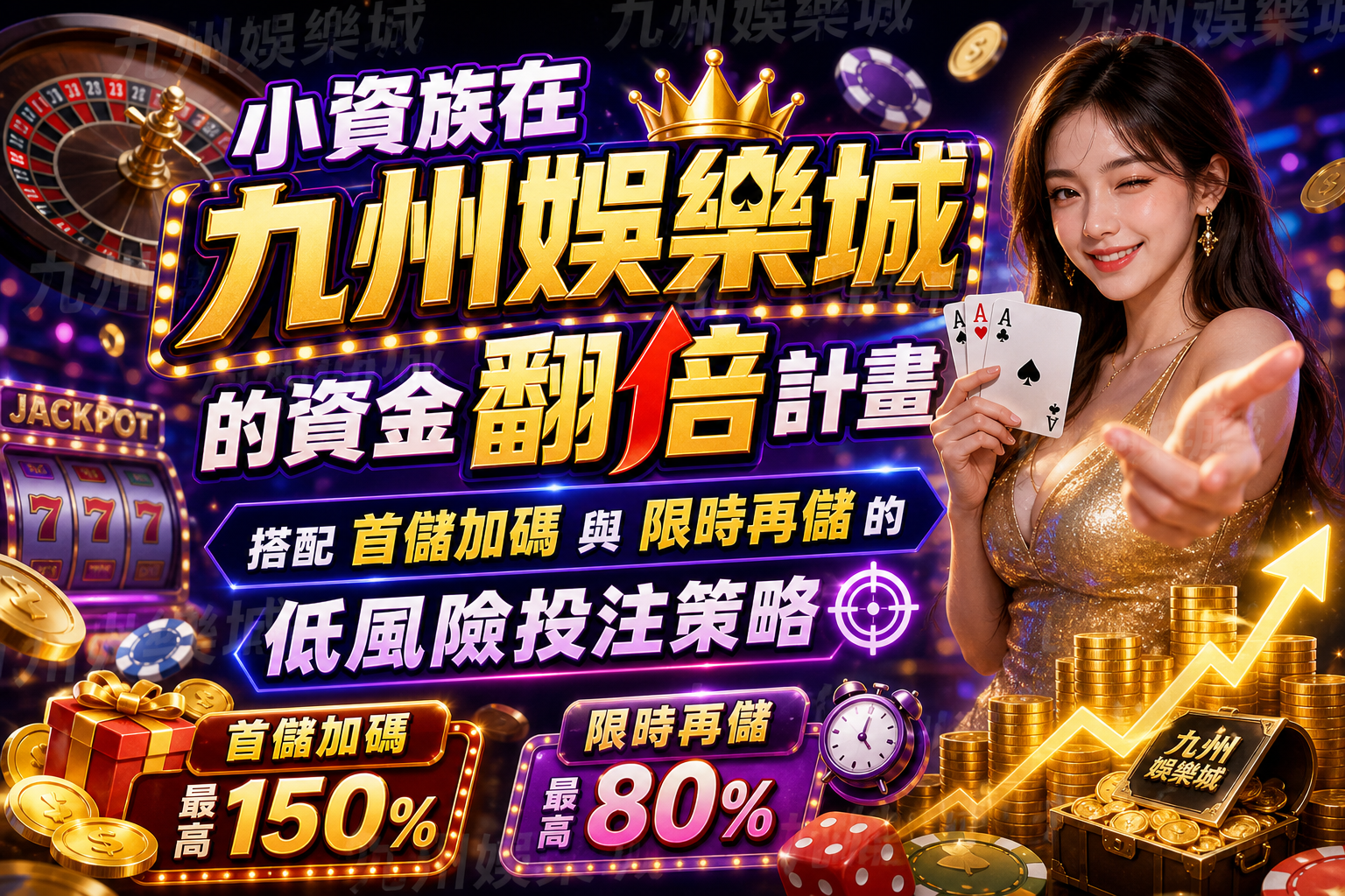 小資族在九州娛樂城的資金翻倍計畫：搭配首儲加碼與限時再儲的低風險投注策略