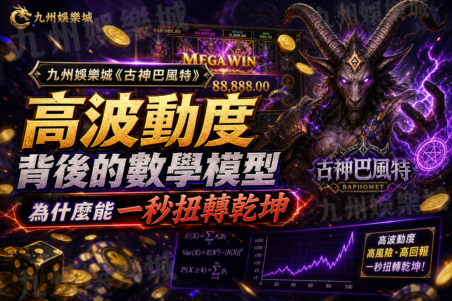 九州娛樂城《古神巴風特》高波動度背後的數學模型：為什麼能一秒扭轉乾坤