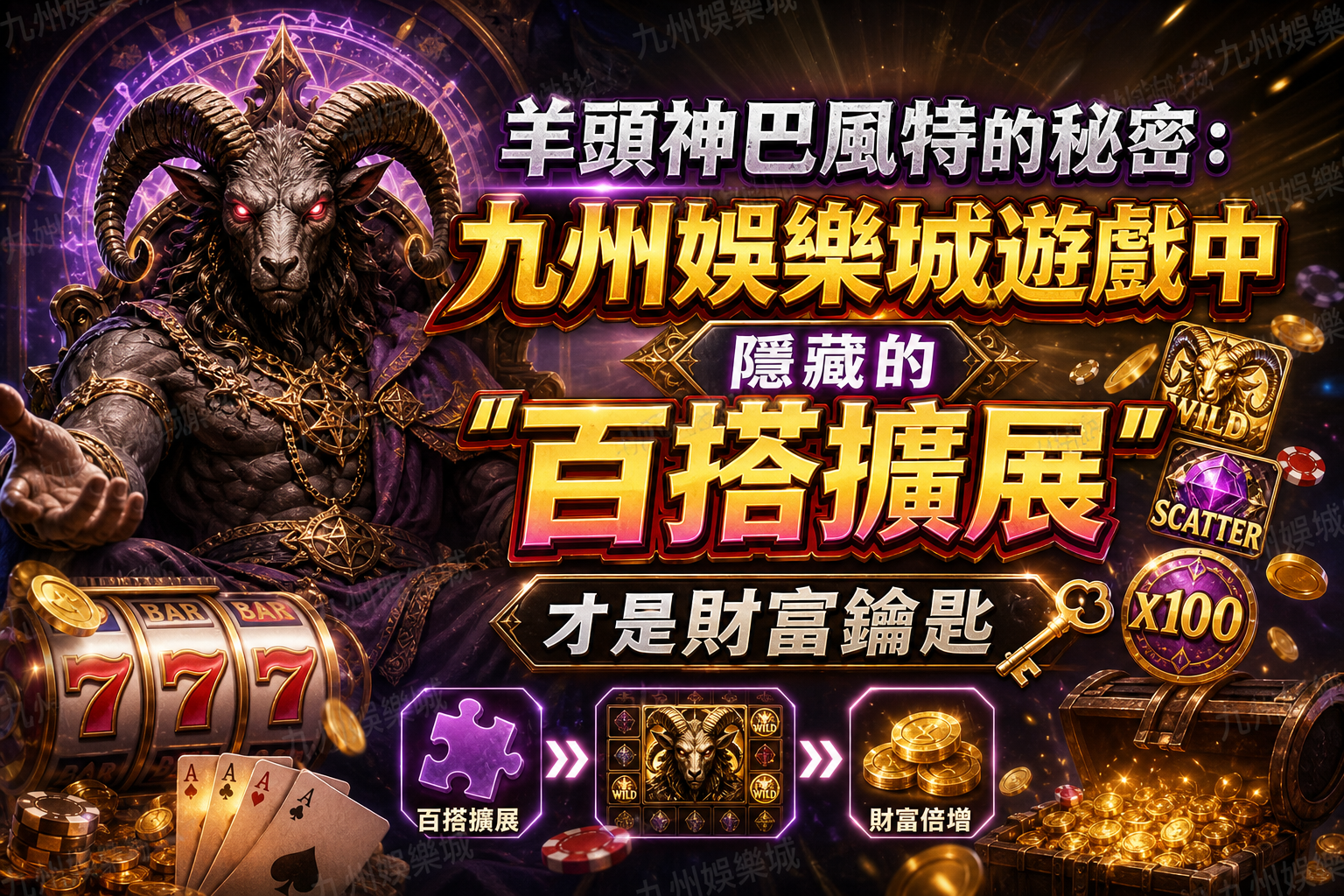 羊頭神巴風特的秘密：九州娛樂城遊戲中隱藏的「百搭擴展」才是財富鑰匙